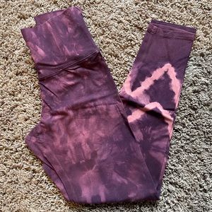 Electric & Rose Maroon Tie Dye Leggings